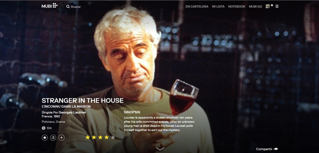 L’Inconnu dans la maison/ Stranger in the House (1992) dir, Georges Lautner&nbsp;★★★½