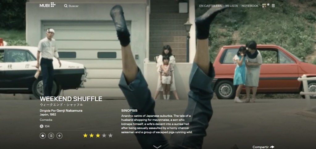 ウィークエンド・シャッフル/WEEKEND SHUFFLE
 (11982) dir, Genji Nakamura&nbsp;★★★